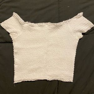 Garage Off the Shoulder Crop Top
